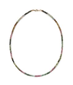 We re-imagined our customizable Mood Hoop concept for your neck! Wear our multicolor tourmaline necklace base solo or adorn it with our assortment of fine charms featuring colorful gemstones, pearls, and 14k gold. This necklace comes in 16" and 18" lengths, with an elongated 14k gold clasp for easier handling. Shop Fine Necklace Charms here. Rainbow Tourmaline, Fine Necklace, Colorful Gemstones, Hoop Charms, Necklace Charms, Diamond Quartz, Tourmaline Necklace, 14k Gold Necklace, Green Sapphire