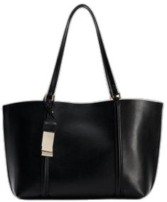 Chic Zara Office Bags, Chic Zara Bags For Office, Shopping Bags With Metal Hardware In Tote Shape, Elegant Zara Bag With Adjustable Strap, Classic Zara Shoulder Bag For Everyday, Zara Classic Everyday Shoulder Bag, Zara Crossbody Office Bag, Zara Crossbody Bag For Office, Modern Zara Shoulder Bag With Removable Pouch