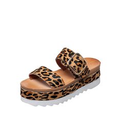 S70 Afra Leopard Pattern Espadrille Flatform Slide Sandals A light cushioned footbed amplifies the comfort level of these mule. A simple slide that can easily be paired with any outfit and perfect for every occasion. Details Upper made of fine quality leather Insole is latex cushioned and coated in smooth breathable leather Height is 2 If you like Leopard Pattern Espadrille Flatform Slide SandalsWalk this way to fabulous! Explore our latest Cross Front Low Platform Sandals Trendy Summer Slip-on Clogs, Summer Platform Flat Clogs, Summer Flat Synthetic Clogs, Flat Synthetic Clogs For Summer, Spring Double Strap Cushioned Wedge Sandals, Casual Platform Footbed Sandals For Spring, Spring Open Toe Clogs With Textured Footbed, Open Toe Clogs With Textured Footbed For Spring, Casual Platform Clogs For Vacation