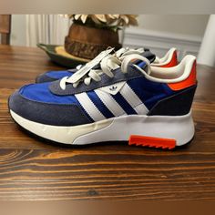 Adidas Retropy F2 - Brand New Insanely Comfortable! Men’s Size 8.5 Adidas Retropy F2, Adidas Retropy, Adidas Blue, Shoes Adidas, Blue Adidas, Mens Shoes Sneakers, Adidas Shoes, Adidas Men, New Color