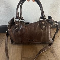 Brown Leather, Comes With Original Frye Dust Cloth Bag. Like New, Not Used Long. Long Strap Included. Dark Brown. All Leather. Clean Interior Brown Hobo Bag, Fashionable Purses, Capacious Bag, Dark Brown Leather Bag, Frye Bags, Brown Leather Bag, Cloth Bag, Purse Styles, Dark Brown Leather