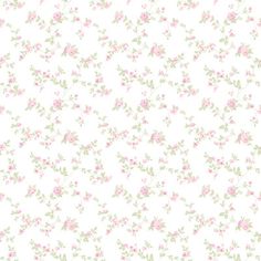 a white background with pink and green flowers