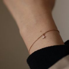 Star Charm Diamond Bracelet, 14K Solid Gold #jewelry #bracelet @EtsyMktgTool #diamondcharm #diamondbracelet #starcharmbracelet 14k Gold Dainty Bracelet With Star Charm, Dainty 14k Gold Bracelet With Star Charm, Dainty Yellow Gold Star Bracelet, 14k Gold Star Charm Bracelet, 14k Gold Star-shaped Bracelet Gift, 14k Gold Star Bracelet Gift, 14k Gold Bracelets With Star Charm, Gold Star Pendant, Gold Jewellry