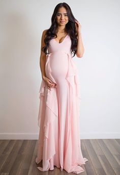 Size: 0, Color: Robin's Egg Pink Pregnancy Dress, Baby Shower Dress For Mom, Vestidos Para Baby Shower, Baby Shower Gown, Pink Maternity Dress, Cute Maternity Dresses, Photoshoot Maternity, Maternity Dresses For Baby Shower, Nursing Maternity