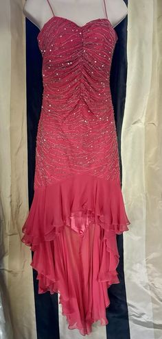 Scala JR Sz Med ~ Beaded Formal Homecoming Dress | eBay How To Sew, Homecoming Dress, Top Pick, Brands Outlet, Homecoming Dresses, Homecoming, Party Dress, Dress Outfits, Coral