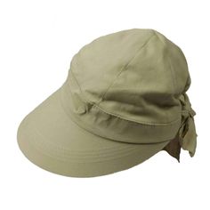 Cotton Facesaver Cap with Bow - Scala Collection Hats Neutral Colors, Moisture Wicking, Baseball Hats, Comfort Fit, Elastic, Hats