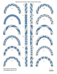 blue and white beaded trimmings for the side of a car, set of six