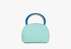 Expo Colorblocked Top Handle Satchel | Kate Spade New York Blue Shoulder Bag With Round Handle For Evening, Blue Shoulder Bag With Detachable Strap And Round Handle, Blue Shoulder Bag With Round Handle, Spring Top Handle Satchel With Gold-tone Hardware, Modern Handheld Satchel For Spring, Kate Spade Top Handle Satchel For On-the-go, Blue Shoulder Bag With Top Round Handle, Blue Shoulder Bag For Formal Occasions In Spring, Formal Blue Shoulder Bag For Spring