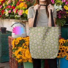 With our line up of fun and vibrant tote bags, you won't have to sacrifice style while you do your part for the environment! Our durable tote bags are an easy way to reduce plastic bag waste and are nice and roomy to help you carry your stuff in style. Whether you are schlepping groceries, heading to the beach, shopping or running errands for the day, keep an extra bag in your car so you always have a reliable tote when you need it! Features 100% Polyester (durable and long lasting) Black cotton Spring Green Canvas Bag For Shopping, Green Canvas Bag For Spring Shopping, Trendy Reusable Rectangular Canvas Bag, Summer Reusable Canvas Shopping Bag, Casual Reusable Tote Bag, Casual Reusable Tote Shoulder Bag, Green Casual Gift Bag, Casual Green Gift Bag, Casual Green Bag As Gift