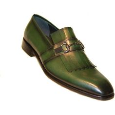 New Corrente Mens 4651 Kiltie Buckle Loafer - Green 8 42 Green Goodyear Welted Leather Shoes, Green Wingtip Oxfords For Formal Occasions, Elegant Green Oxfords For Formal Occasions, Elegant Green Plain Toe Loafers, Elegant Green Dress Shoes For Office, Green Brogue Oxfords For Formal Occasions, Green Formal Oxfords With Brogue Detailing, Formal Green Oxfords With Brogue Detailing, Green Round Toe Loafers For Formal Occasions