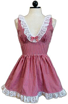 Girl Next Door, Lovely Dresses, Daughter Love, Custom Items, Cotton Dresses, Gingham, Victorian Dress, Checks, Fashion Inspo