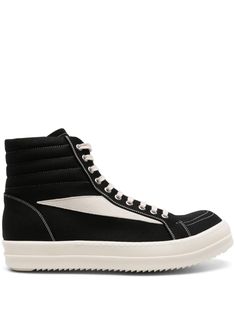 black/white organic cotton satin finish suede panelling contrast stitching quilted panels padded ankle contrasting panel detail round toe full lining branded leather insole ridged rubber sole front lace-up fastening Designer High-top Sneakers With Vulcanized Sole, High-top Canvas Sneakers With Textured Sole, Suede High-top Sneakers With Stitched Sole, Canvas High-top Sneakers With Textured Sole For Streetwear, Suede High-top Sneakers With Textured Sole For Streetwear, Sporty Black High-top Sneakers With Stitched Sole, Modern High-top Canvas Sneakers With Contrast Sole, Black Suede High-top Sneakers With Vulcanized Sole, Designer Low-top Sneakers With Stitched Sole