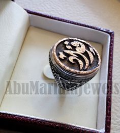 Customized Arabic calligraphy names ring personalized antique jewelry style sterling silver 925 and bronze all size TSB1004 خاتم اسم تفصيل This is made to order item please allow 2 - 3 weeks before shipping . Any name can be applied one or two parts . Please write the name/s in the order notes in Arabic or English . A sketch drawing ( see Pics ) will be sent to you after 2 - 5 days from order before we proceed to production . Ring face dimensions 21 mm X 16 mm Sterling silver 925 is used and bro Arabic Calligraphy Names, Calligraphy Names, Face Dimensions, Calligraphy Name, How To Write Calligraphy, Name Rings, In Arabic, Jewelry Style, Sketch Drawing