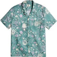 Summer beach trips in the Marine Layer Short-Sleeve Tencel Linen Resort Shirt are cooler than ever. Its blend of TENCEL Lyocell and linen delivers breathability, durability, and softness against our skin, while the classic button-up styling allows for wearing versatility. Green Cotton Hawaiian Shirt For Spring, Spring Green Cotton Hawaiian Shirt, Casual Green Camp Shirt For Vacation, Cotton Tops With Pockets For Beach Season, Beach Season Relaxed Fit Cotton Camp Shirt, Casual Cotton Hawaiian Shirt With Relaxed Fit, Relaxed Fit Cotton Camp Shirt For Beach Season, Casual Green Camp Shirt For Beach Season, Green Casual Camp Shirt For Beach Season