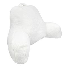 a white teddy bear pillow on a white background