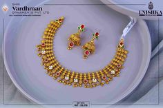 Rajvadi Necklace Gold, Bridal Set Jewellery, Malabar Jewellery, Rose Gold Jewelry Necklace, Cousin Wedding, Gold Set Design, Pretty Gold Necklaces, Mango Haram, Classy Nail Art Ideas