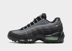 Exclusive to JD. Add a signature Swoosh silhouette to your rotation with these juniors' Air Max 95 trainers from Nike. In an Anthracite colourway with Vapor Green details, these kicks have a textile and synthetic leather upper for lasting wear. They feature a cord lace closure with padding around the ankle collar for a locked-in fit, and sit above a thick foam midsole with Max Air cushioning underfoot for unbeatable comfort. They have a tough rubber outsole for grippy traction, and are finished with signature Nike branding throughout. Nike React Vision, 270 Nike, Nike Branding, Green Details, Cord Lace, Nike Brand, Football Training, Nike Air Max 95, Air Max 95