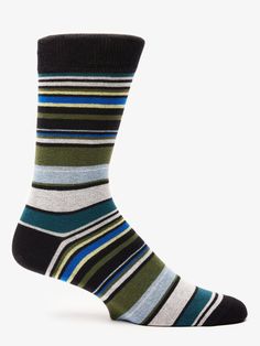 Men’s Socks - Black striped socks cotton
Upgrade your sock drawer with our soft and comfortable cotton socks. The quality goes well with both a formal work and your favorite sneakers and jeans. Our socks for men are made from finest cotton and a blend of polyamide to secure a perfect comfort all day long. 

Material: 78% Cotton, 20% Polyamide & 2% Elastane Comfortable Striped Cotton Socks, Sneakers And Jeans, Socks Cotton, Sock Drawer, Blazer Shirt, Socks For Men, Black Socks, Knit Blazer, Striped Socks