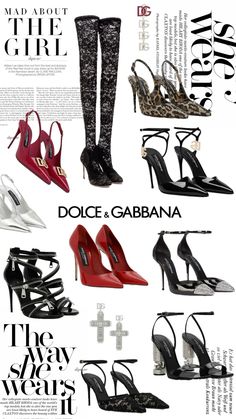 Wonyoung Clothes, Dolce Gabbana Heels, Dream Heels, Heels And Bags, Designer Shoes Heels, Rich Women Lifestyle, Business Mission, Poster Collage