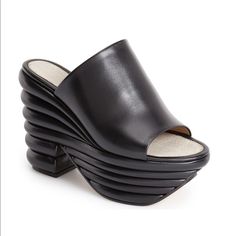 Reposhing This Item I Purchased. Used Once! Questions? Leave A Comment Below! Womens Clogs And Mules, Futuristic Aesthetic, Platform Wedges Shoes, Platform Mules, Womens Mules, Judy Garland, Salvatore Ferragamo Shoes, Ferragamo Shoes, Wedge Pumps