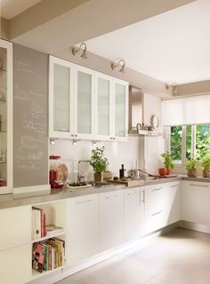 the kitchen is clean and ready to be used as an appliance for cooking