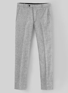 If you pride yourself on being a country dapper gent, you need to opt for our well tailored Rope Weave Light Gray Tweed Pants. Crafted from wool, the very finest quality tweed fabric will make these pants an indispensable item in any man's wardrobe.  Look Includes   Rope Weave Light Gray Tweed Fabric  Cross Pocket  Flat Front  Two Welted Back Pockets on Trousers   Click 'Customize Now' to modify the look if needed.  Lining: Viscose, Dry Clean. Gray Tweed Suit, Grey Tweed Suit, Herringbone Tweed Jacket, White Linen Suit, Green Velvet Jacket, Peaky Blinders Suit, Royal Blue Suit, Fabric Cross, Tweed Pants