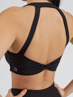 Features: Twist front detailing Back twist detailing V-neckline Halter detail Removable bust pads Details: Fabric: Butter (Nylon/Spandex) Light Support Level Description: The Twisted Sports Bra is a shortline sports bra with V-shaped neckline that’s sure to highlight all your best features. It features a front and back twist detail and a halter strap detail for a chic look. It is made with our Butter fabric for a soft, buttery feel with great flexibility. Pole Clothes, Double Twist, Sports Bra Design, Sports Wear Women, Set Outfits, Active Outfits, Yoga Sports Bra, Halter Strap, Punk Outfits