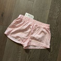 Pink Striped Shorts From Korea Fits Like A Small Polyester Material Summer Sleepwear With Short Legs, Cute Boxers For Woman, Summer Bottoms With Elastic Waistband For Sleepovers, Cotton Boxer Briefs For Summer Workout, Spring Stretch Pajama Shorts, Summer Pajama Shorts For Sleepovers In Spring, Casual Shorts With Elastic Waistband For Sleepover, Casual Elastic Waistband Shorts For Sleepover, Sporty Stretch Summer Sleepwear