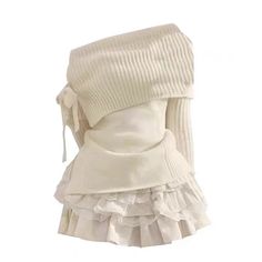 Winter Kawaii Sweet 2 Piece Set Woman Off Shoulder Bow Knitted Tops + Mini Cake Skirt Female Korean Fashion Casual Suit 2024 New SPECIFICATIONS Season: Autumn/Winter Fabric Type: blended Style: Sweet Material: POLYESTER Fabric content: 51% (inclusive) - 70% (inclusive) Decoration: Pleat Decoration: Bow Decoration: Lace Decoration: Button Decoration: PATCHWORK Collar: slash neck Closure Type: Pullover Material Composition: synthetic fiber Gender: WOMEN Silhouette: A-LINE Pant Closure Type: zipper fly Dresses Length: Above Knee, Mini Clothing Patterns: SLIM Tops Size Information S Bust 80cm Shoulder 33cm length 54cm sleeve 57cm M Bust 84cm Shoulder 34cm length 55cm sleeve 58cm L Bust 88cm Shoulder 35cm length 56cm sleeve 59cm XL Bust 92cm Shoulder 36cm length 57cm sleeve 60cm Skirt Size Info College Outfits Aesthetic, Mode Kawaii, 여름 스타일, Eve Dresses, New Years Eve Dresses, Korean Fashion Casual, Estilo Preppy, Mode Kpop, Off Shoulder Sweater