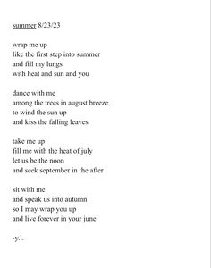 a poem written in black and white on paper