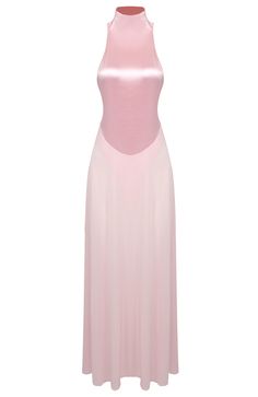 Halter A Line Maxi Dress Pink DESIGN: Color: Pink Mock neck Sleeveless A-line design Concealed zipper at back Gentle Dry Clean Only Length: Maxi MATERIAL: Polyester + Cotton + Silk Delicate sewing and hemming by durable needle lockstitch machine. YKK zipper (known as the most durable and reliable zippers manufactured today). To maintain the beauty of your garment, please follow the care instructions on the attached label. Colour may vary due to lighting on images. The product images (without model) are closest to the true color of the item.     * Order one size up for a relaxed fit. * Pay special attention on measurements to ensure proper fit. * If you are between two sizes the larger one is recommended. Pink Fitted Sleeveless Slip Dress, Fitted Pink Sleeveless Slip Dress, Pink Stretch Dresses With Back Zipper, Pink Stretch Dress With Back Zipper, Sleeveless Fitted Bodice Lined Slip Dress, Sleeveless Fitted Bodice Slip Dress, Lined Slip Dress With Fitted Bodice Sleeveless, Fitted Bodice Sleeveless Slip Dress, Fitted Sleeveless Dress With Invisible Zipper