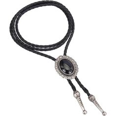 New Product Leather Imported Tie Closure High Quality: The Black Bolo Tie Is Made Of Antique Silver Plated Alloy, Nickel Free, No Cadmium, Lead, And The Black String Is Made Of High Quality Genuine Leather, Fit For Men Or Women, A Special Apparel Accessory In Your Shirt. Vintage And Western Design: Our Western Bolo Necktie Leather Rope Length Is 42.5 Inches With Adjustable Initial Agate Pendant And Leather Cord Connected, You Can Wear It As A Traditional Native American Black Western Tie Firm To Bolo Tie Men, Versace Tie, Bolo Necklace, Necklace Leather, Fit For Men, Western Design, Lauren Brown, Bolo Tie, Ralph Lauren Purple Label