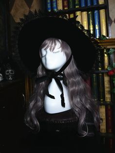 Attention: This price includes a hat only, others are not included. Goth Hats, Plus Size Goth Fashion, Goth Hat, Wizard Halloween, Rosé Halloween, Black Wizard, Black Witch Hat, Gothic Bag, Scary Witch