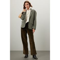 Green corduroy (78% Cotton, 21% Modal, 1% Elastane). Pants. Front button fly closure. 30" inseam. 11" rise. Imported. Corduroy Tapered Leg Pants For Work, Tapered Leg Corduroy Pants For Work, Fall Corduroy Pants With Patch Pockets, Corduroy Tapered Leg Bottoms For Work, Corduroy Bottoms With Welt Pockets For Work, Corduroy Bottoms For Winter Workwear, Corduroy Work Pants With Welt Pockets, Straight Leg Corduroy Pants For Work, Corduroy Trousers With Welt Pockets