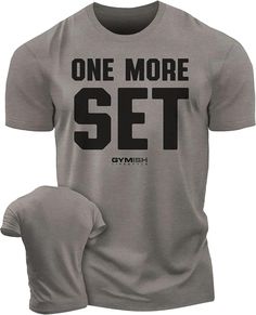 One More Set Workout T-Shirt, Funny Gym Shirts, Lifting T-Shirt, Deadlift – Gymish Powerlifting Shirts, Gym Shirts Mens, Weightlifting Shirts, Fitness Shirts, Funny Gym Shirts, Funny Gym, Gym Workout Outfits, Gym Hoodie, Mens Workout Shirts