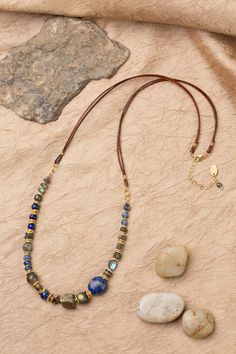 Discover the vibrant and stunning colors of the Blue Moon Collection in this eclectic necklace! Gold Filled (Lead & Nickel Free) Pyrite, Lapis Lazuli, Sodalite, Abalone, Labradorite 27.5-29.5" adjustable length, with gold filled lobster claw clasp We hand select our natural materials, thus there may be slight variations in color and/or size that will not detract from the overall aesthetic. Our unique handcrafted designer jewelry for women is made in America, each design created individually in o Eclectic Necklace, Floyd Va, Cord Necklaces, The Blue Moon, Silver Gold Earrings, Silver Gold Necklace, Pyrite Necklace, Eclectic Jewelry, Moon Collection