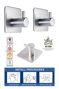 the instructions for how to install an adjustable wall mounted toilet paper dispenser