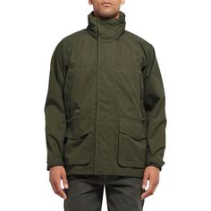 Despite Its Lightweight Construction And Compact Craftsmanship That Allows It To Be Packed Away Into Its Own Internal Pocket. The Fenland Is One Of The Lightest Jackets Available And Packs Into Its Own Pocket With A Carabiner Clip For Easy Carrying. Removable Two-Way Adjustable Peaked Hood. Inner Security Pocket. Handwarmer Pockets With Flap Retainers. Cargo Pockets Shaped For Easy Access. Adjustable Outer Cuffs. Drawcord Adjustable Hem And Waist. Internal Packaway Pocket. Articulated Sleeves Fo Functional Waterproof Windbreaker For Hunting, Windproof Khaki Outerwear For Hunting, Military Style Waterproof Outerwear For Outdoor Activities, Khaki Windproof Hunting Outerwear, Military Style Outerwear For Hiking With Multiple Pockets, Military Outerwear With Multiple Pockets For Hiking, Military Style Hiking Outerwear With Multiple Pockets, Waterproof Track Jacket For Fall Hiking, Functional Fall Windbreaker For Hunting