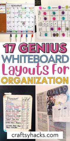 the top ten genius whiteboard layouts for organization