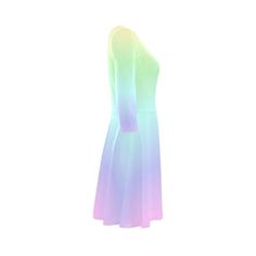 Rainbow pastel Ombre 3 4 sleeve Summer Sundress, Colorful Pink Tie Dye Gradient Three Quarter DressType: 95% Polyester, 5% Spandex, for Women13.93 Oz. Designed for fashionable women.Material: 95% Polyester, 5% Spandex, well made lightweight soft fabric, skin-friendly.3/4 Sleeve, fit and flare fitNo lining and zipper. Soft material offers great comfort for you.Sizes: XS, S, M, L, XL, XXL, XXXL.Machine wash: cold (max 40℃ or 104℉); Non-chlorine; Iron with cover; Do not tumble dry; Do not insolatio Colorful Long Sleeve Spring Dresses, Colorful Long Sleeve Dresses For Spring, Fitted Multicolor Long Sleeve Summer Dress, Fitted Long Sleeve Multicolor Dress For Summer, Fitted Long Sleeve Dress With 3/4 Sleeves For Spring, Rainbow Long Sleeve Summer Dress, Long Sleeve Rainbow Summer Dress, Multicolor 3/4 Sleeve Party Dress, Multicolor Party Dress With 3/4 Sleeves