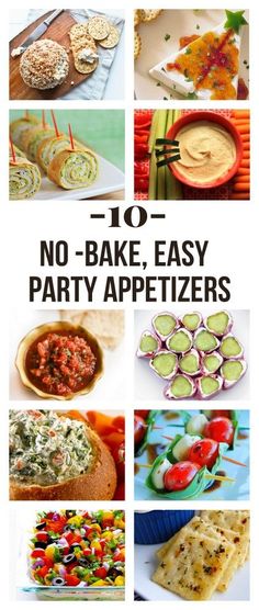 the top ten no bake party appetizers