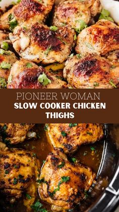 Pioneer Woman Slow Cooker Chicken Thighs Slow Cooker Chicken Stew, Chicken Thighs Recipe, Thighs Chicken, Thighs Recipe, Chicken Slow Cooker Recipes