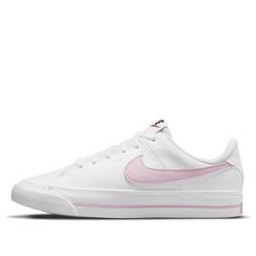 (GS) Nike Court Legacy 'White Pink Foam' DA5380-109 (SNKR/Skate/Light/Casual/Low Top/Wear-resistant/Shock-absorbing) Nike Spring Sneakers For School, Nike White Skate Shoes For School, White Nike Skate Shoes For School, White Skate Shoes With Vulcanized Sole For Sports, White Skate Shoes For School In Spring, Casual Skate Shoes For School In Spring, White Spring Skate Shoes For School, Nike Sporty Skate Shoes For School, Nike Casual Skate Shoes