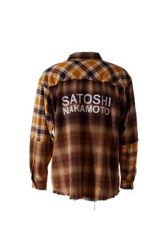 Color: Yellow/BrownComposition: 100% CottonStyle Number: FW24SHI005 Brown Patchwork Shirt For Fall, Brown Shirt For Streetwear In Fall, Satoshi Nakamoto, Zara Man, Yellow And Brown, Zara, ? Logo, Yellow, Color