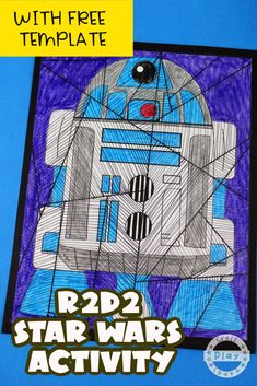 a star wars activity with free template for the r2d2 star wars activity