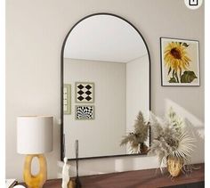 Beauty4U Arched Wall Mirror, 20"X 30" Wall Mounted Mirror With Aluminum Alloy Frame And Arch Top Rounded Corner, Bathroom Vanity Mirror, Arched Mirror For Bathroom, Bedroom, Living Room, Black Arched-Black 20"X30" Arched Mirror Wall, Arch Bathroom Mirror, Entryway Mirrors, Arch Bathroom, Corner Bathroom Vanity, Full Length Floor Mirror, Wall Vanity, Entryway Mirror, Over Sink