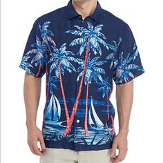 Nwt Tommy Bahama Midnight Marina Button Down Linen Shirt Palm Trees Sail Boats M. Island Navy Blue With Pink. Sample Shirt, Never Hit The Racks! Pit To Pit- 22” Shoulder To Hem- 30” Sleeve- 6” Blue Button-up Hawaiian Shirt For Vacation, Blue Button-down Shirt For Vacation, Blue Printed Hawaiian Button-up Shirt, Relaxed Fit Hawaiian Shirt With Buttons For Vacation, Hawaiian Vacation Tops With Buttons, Blue Printed Button-up Hawaiian Shirt, Blue Camp Shirt With Buttons For Vacation, Blue Button-up Vacation Shirt, Blue Printed Button-up Camp Shirt