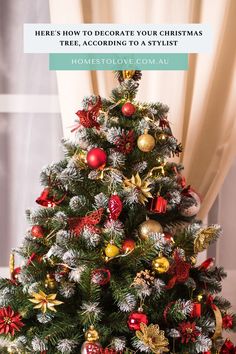 christmas tree decorating stylish Tree Decorating Tips, Christmas Tree Decorating Tips, Christmas Tree Decorating, Tree Decorating, How To Decorate, Christmas Is Coming, Styling Tips, Decorating Tips