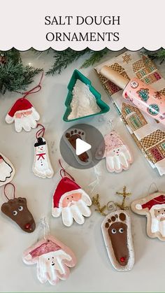 Kelsi Savage on Instagram: "🎄 Salt Dough Ornaments 🎄⁣
⁣
If you’re looking for a fun and simple Christmas craft to do- these salt dough ornaments are one of my favorites! We make these every year and they make me so happy hanging up on the tree! There are so many ways you can decorate them too! They also make great gifts! Recipe below:⁣
⁣
Combine 2 cups flour, 1/2 cup salt, & between 3/4 to 1 cup warm water. Roll out and make handprints. Cut out the print and use a straw to make a hole at the palm of the hand. Bake at 200 degrees for 3-4 hrs until dried out.⁣
.⁣
.⁣
.⁣
.⁣
#christmas #christmastraditions #christmastradition #christmasdiy #diychristmas #christmascraft #christmascraftsforkids #kidschristmas #christmasornaments #christmasornament #diychristmasgifts #diychristmasornaments" Salt Dough Christmas Ornaments, Handprint Ornaments, Christmas Bling, Salt Dough Ornaments, Dough Ornaments, Craft Board, Easy Christmas Crafts, Clay Ornaments, Salt Dough