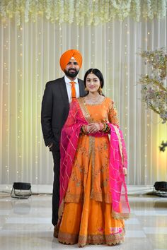 Black Desi Wedding Dress, Simple Engagement Looks For Indian Bride, Yellow Aesthetic Dress, Jaggo Outfit Punjabi Suit, Black Dress Indian, Indian Wedding Party, Elegant Wedding Dresses